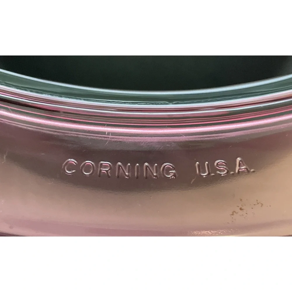 Corning Visions Cranberry Dutch Oven Stock Pot 5L Non Stick Pyrex Lid Very Good